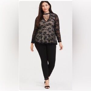 Studio Ponte Slim Fix Pixie Pant - Black Size 1T